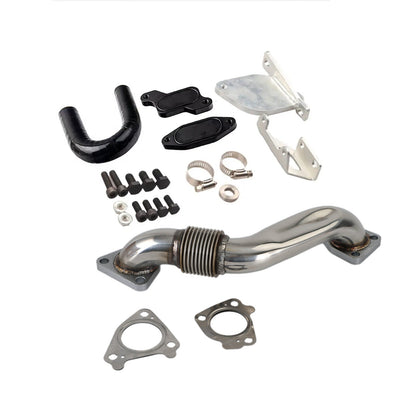 2007.5-2010 Chevrolet Silverado GMC 2500 3500 LMM 6.6L Duramax EGR Delete Kit & Passenger Up Pipe