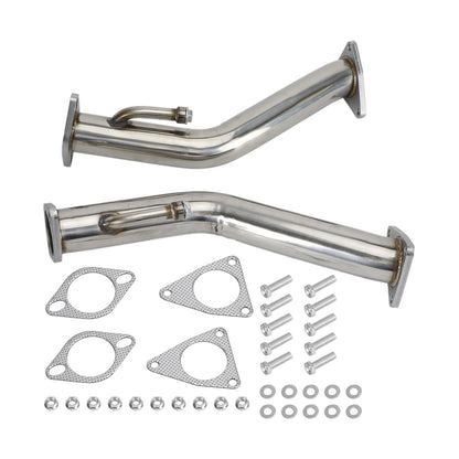 2.5" Test Pipes Exhaust DownPipe For Nissan 370Z Infiniti G37 Q50 Q60