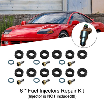Mitsubishi 3000GT 1991-1999 6PCS Fuel Injectors Seal O-Ring Kit 18-10066 INP-014 MD164888