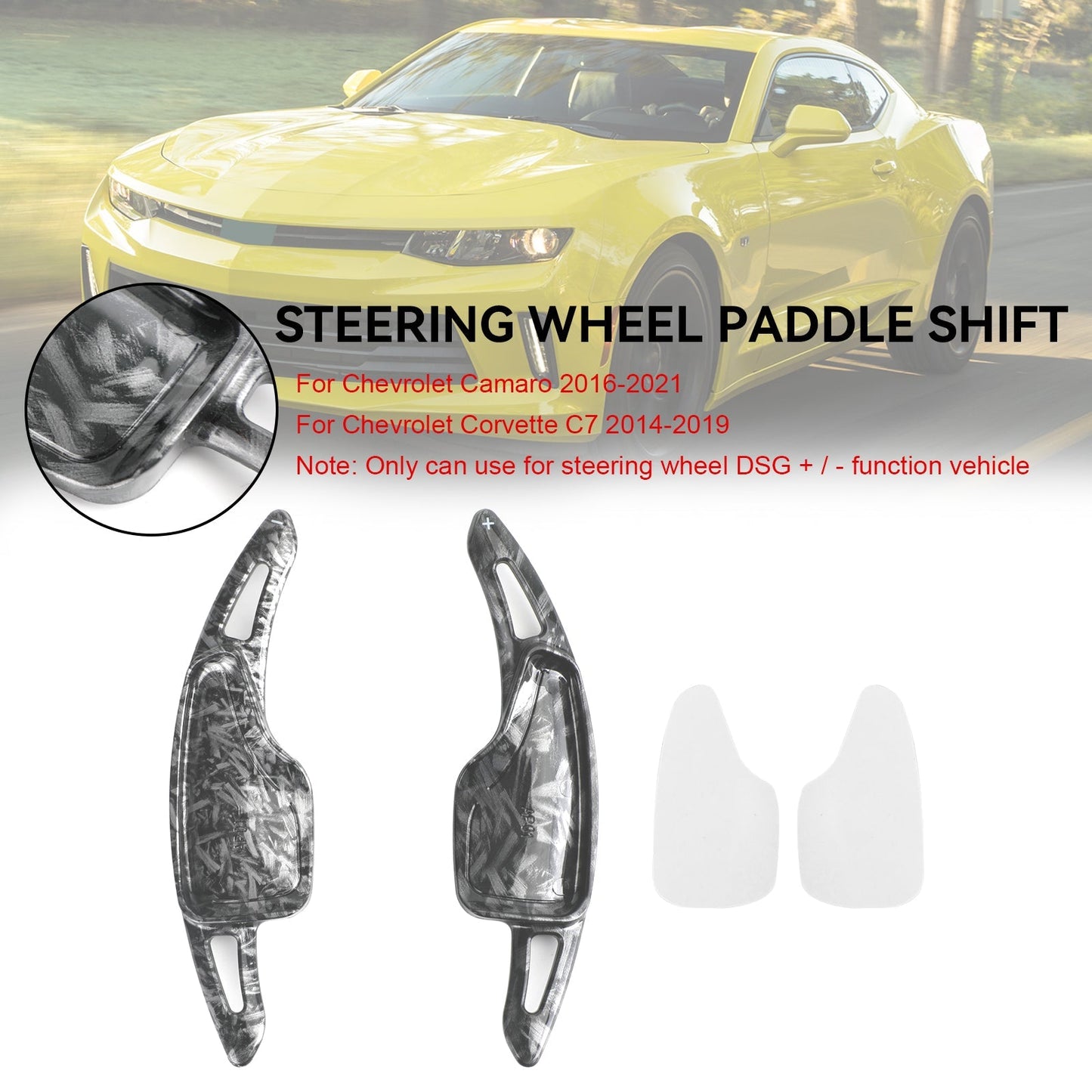 2016-2021 Chevy Camaro Steering Wheel Paddle Shifter Extensions