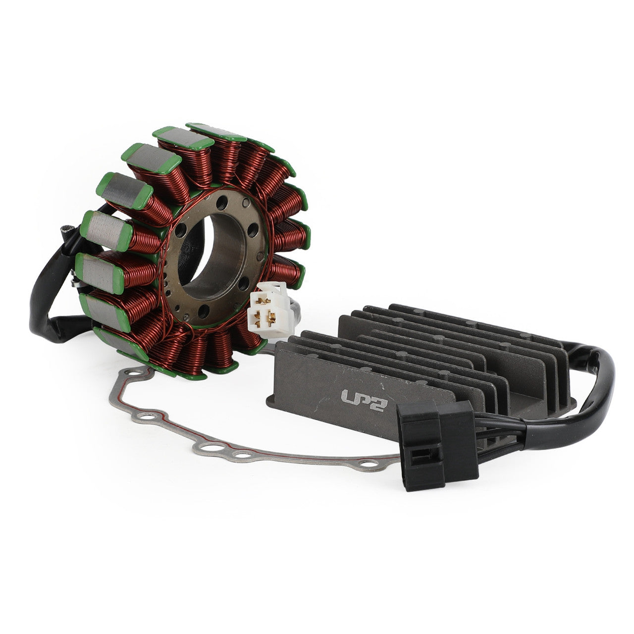 2004-2005 GSXR750 K4 K5 Suzuki Magneto Coil Stator+Voltage Rectifier+Gasket 1401-29G00 32800-33E20 31401-29G20