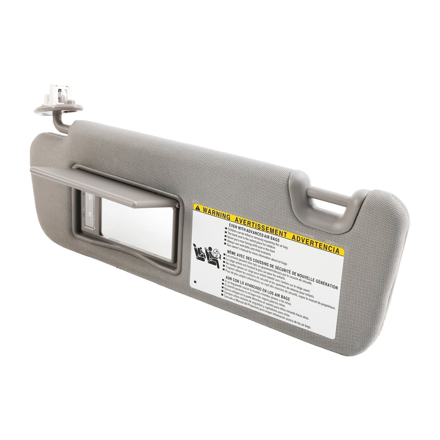 2014-2019 Highlander Toyota 74320-0E074-B0 Left Sun Visor W/Vanity Light Gray