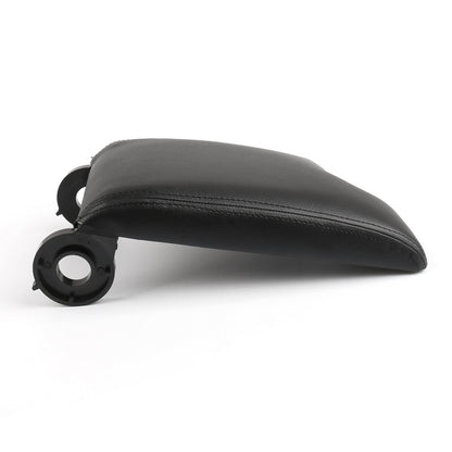 BMW E46 3 Series 98-06 Black Leather Armrest Center Console Lid Cover
