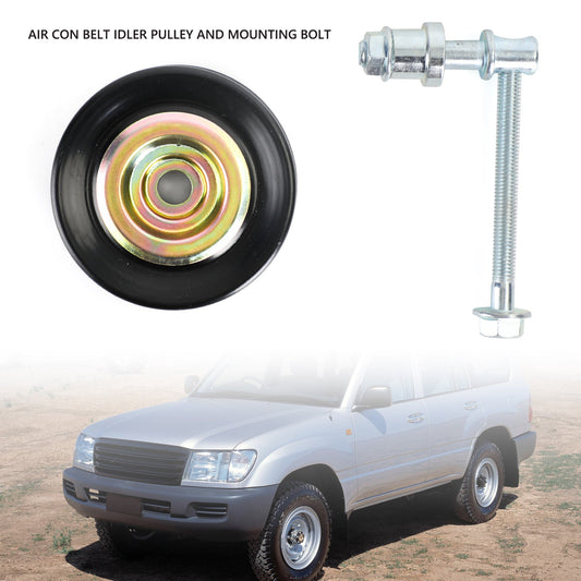 1990/3-1999/11 Toyota Landcruiser HZJ75. 1HZ Diesel Air Con Belt Idler Pulley And Mounting Bolt 88440-35040