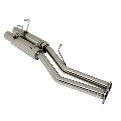 1989-1994 Nissan 240SX 2.4L Dual 3.5" Tip Catback Exhaust Muffler Pipe Racing Exhaust System