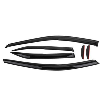 Car Window Sun Rain Guard Visors Kit 6PCS Toyota Camry 12-17