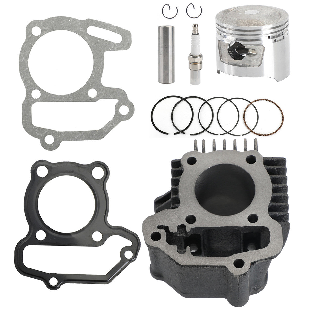 Yamaha 2002-2008 Raptor 80 YFM80W YFM80R STD 47mm 79cc Cylinder Barrel Piston Rings Gaskets Kit 22K-11311-02-00
