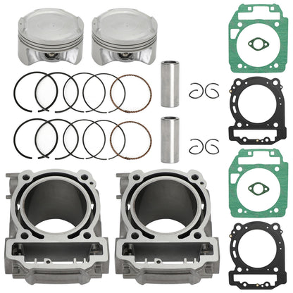 Can-Am BRP Renegade 1000/R T3 2012-2020 STD 91mm Front & Rear Cylinders Top End Kit 420623566 420623565