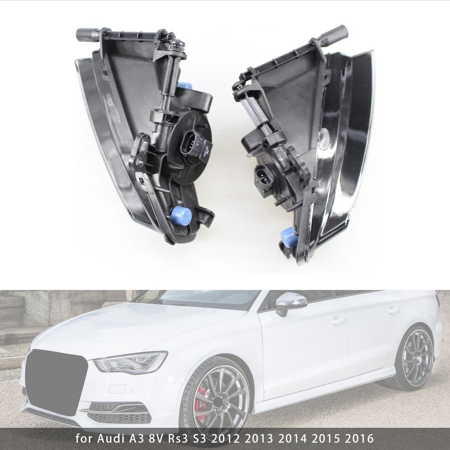 2012-2016 Audi A3 8V Rs3 S3 1 Pcs Front Left Fog Light Lamps With Bulbs 8V0941699D 8V0941700D