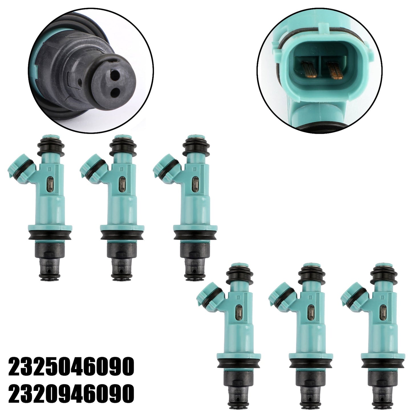 6PCS Fuel Injectors 23250-46090 842-12268 Fit Toyota Supra 1998-05 Fit Lexus GS300 IS300