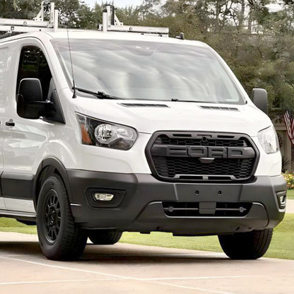 Ford Transit T150 T250 T350 MK8 2020-2024 Raptor Style Front Grille Replacement Honeycomb Black Grill