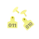 001-100 Number-Ear Tag For Animal Livestock Cattle Cow Pig Label Green