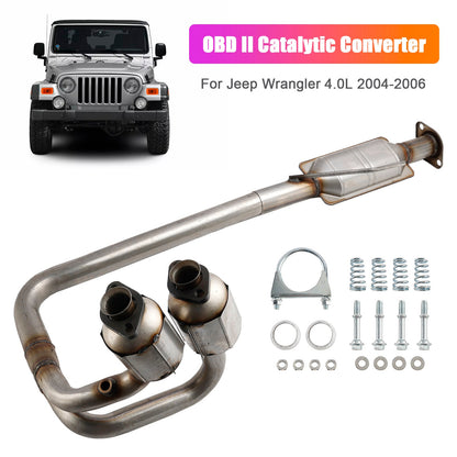 Front Catalytic Converter OBD II Approved 2004-2006 Jeep Wrangler 4.0L