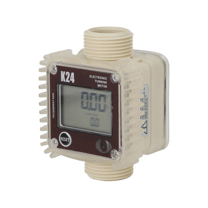 Chemicals Liquid Water K24 Turbine Digital Diesel Oil Fuel Flow Meter Tester