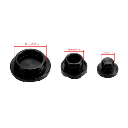 CNC Ignition Cover Oil Cap Engine Plug Kit For Kawasaki KX250 KX450 2019-2020