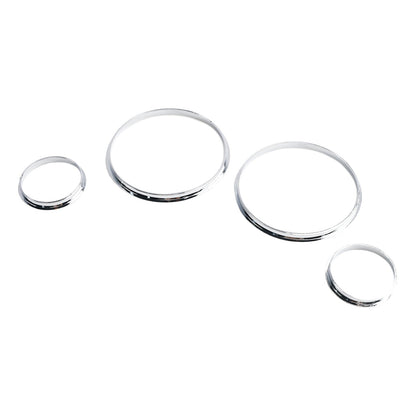 1995-2004 BMW E39 5 Series Silver Dash Trim Rings Speedometer Gauge Cluster Panel GF1734008