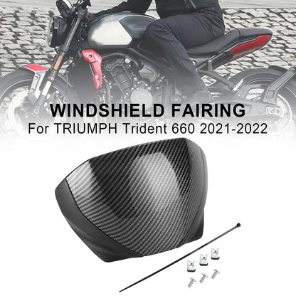 Front Screen Windshield Fairing Windscreen Deflector For Trident 660 2021+
