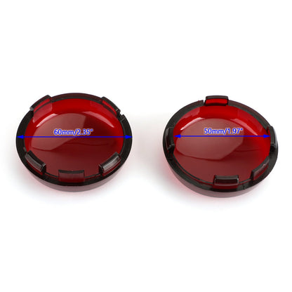 Plastic Turn Signal Light Lens For Cover For Harley Electra Glide Heritage Softail Champoo