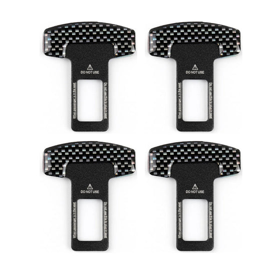4PCS Alarm Stopper Car Seat Belt Buckle Clip Replacement Universal Fit