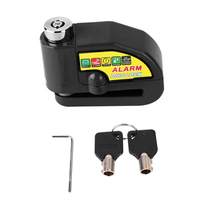 Disc Brake Lock Alarm Anti Theft Motor Secure For Disc Brake Motorcycle Blue