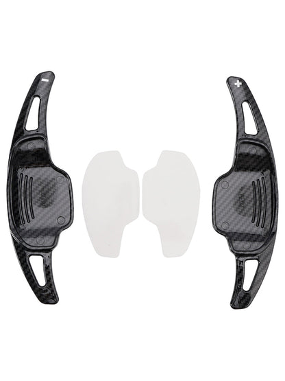 2012-2015 Chevrolet Camaro Carbon Look Steering Wheel Paddle Shifter Extension Covers