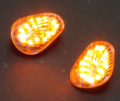 Clear Turn Signals For Yamaha YZF 600 R6 Flush Mount LED 2006-2009 Champoo