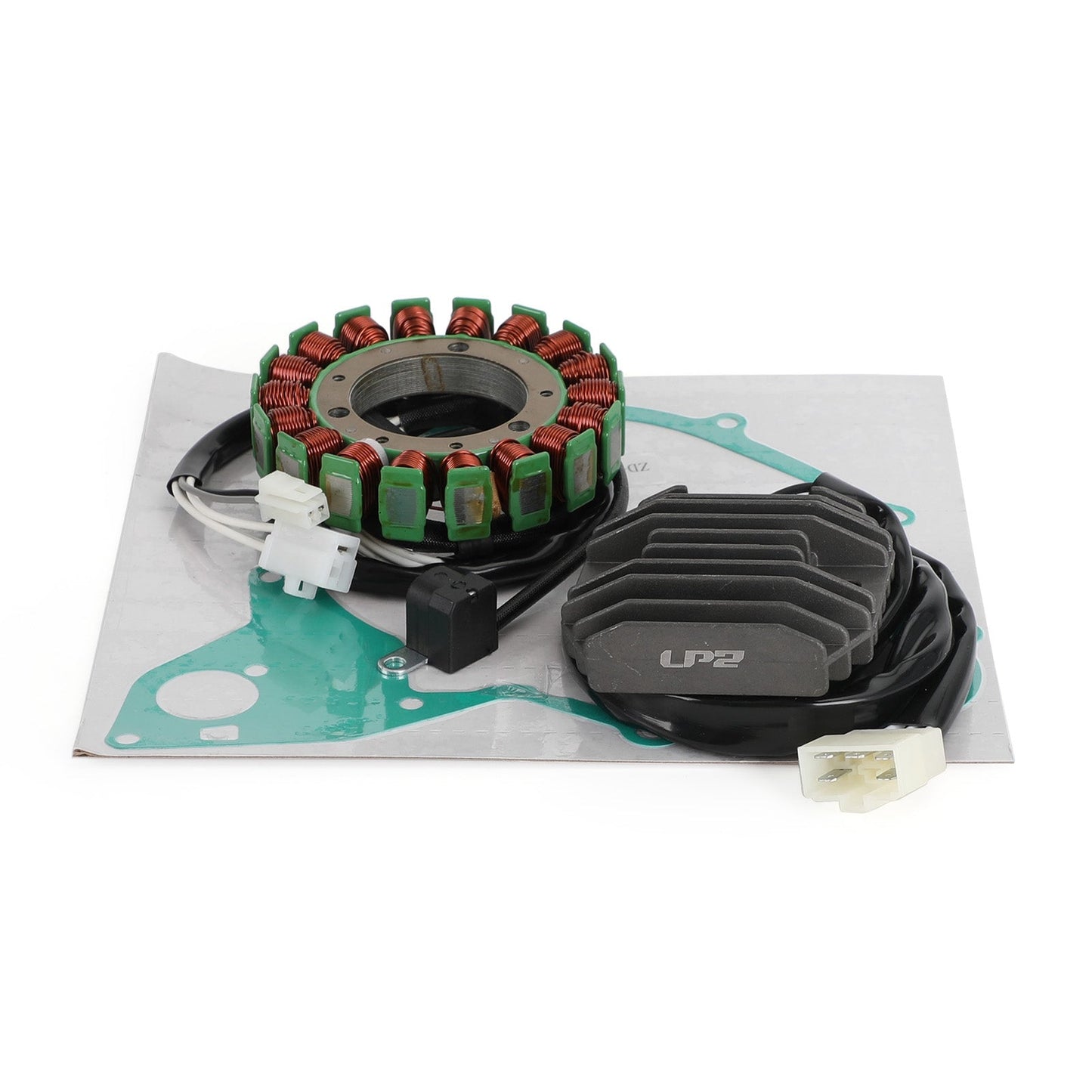 2004-2011/2013-2017 Yamaha XVS650 V-Star Custom Stator Coil+Voltage Rectifier+Generator Gasket