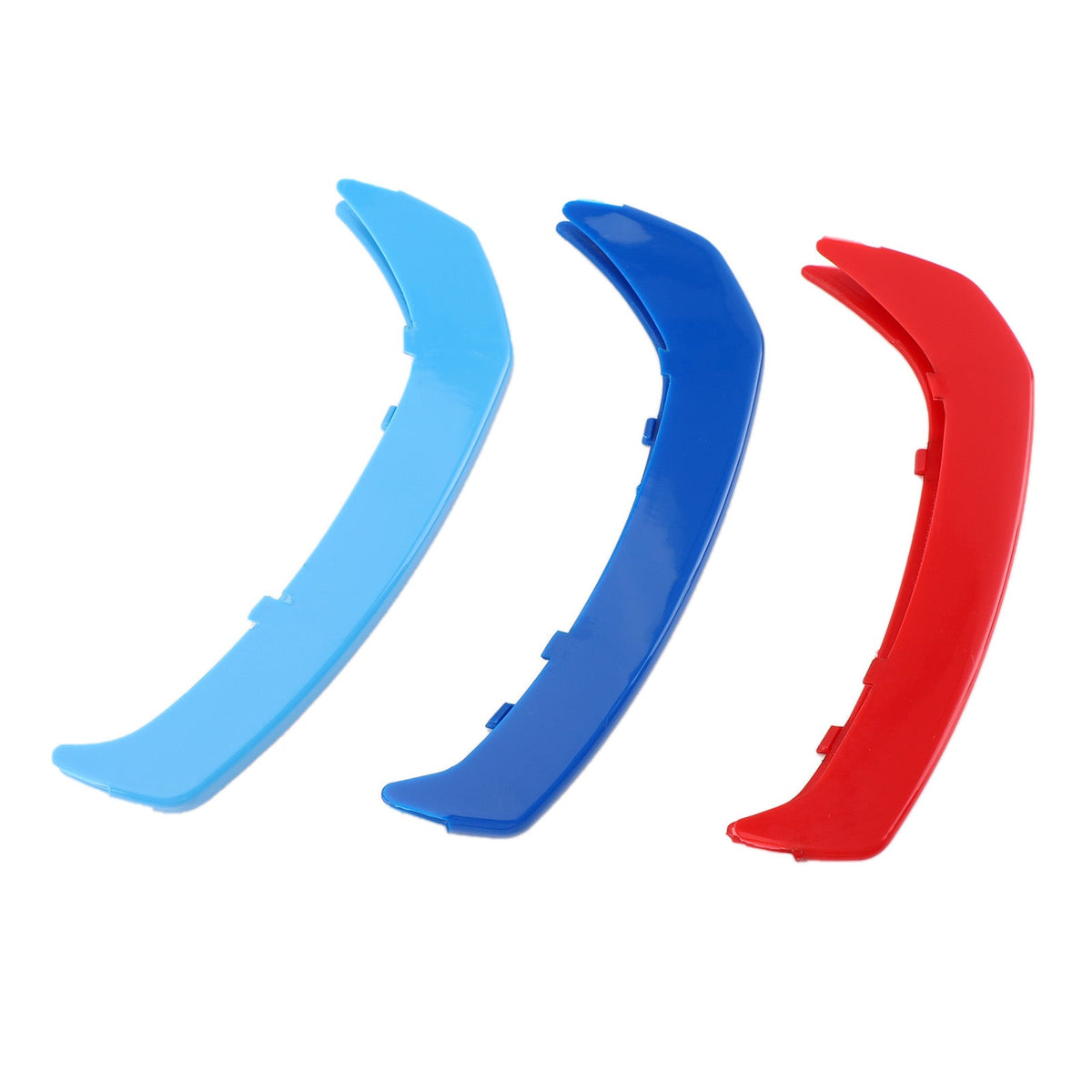 BMW GT3 9 Tri-Colour Front Grille Grill Cover Strips Clip Trim Grilles
