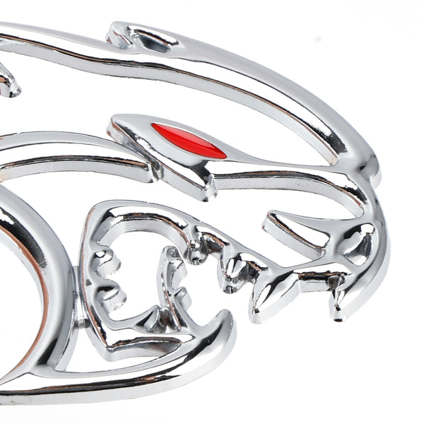 SRT Hellcat Silver 2PCS Hellcat Fender Side Emblem Badge Decal