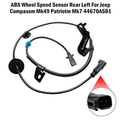 ABS Wheel Speed Sensor Rear Left Jeep Compassm Mk49 Patriotm Mk7 44670A581