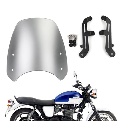ABS Plastic Motor Windshield WindScreen for Triumph Bonneville T100 T120 Silver