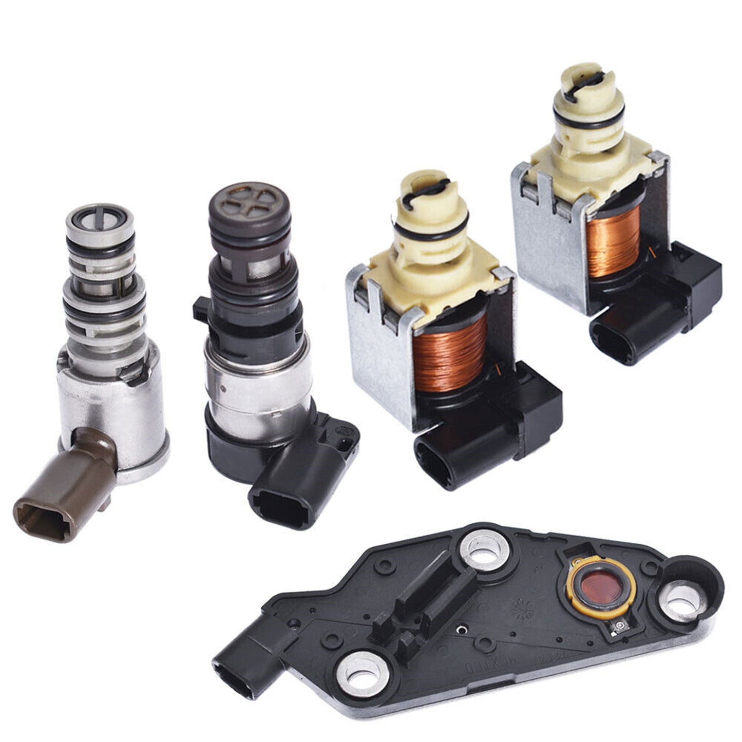 2006-2011 Lucerne V6 3.8L 3.9L 4 Spd FWD 4T65E Transmission Solenoid Kit TCC 2 Shift EPC Switch 4T69E