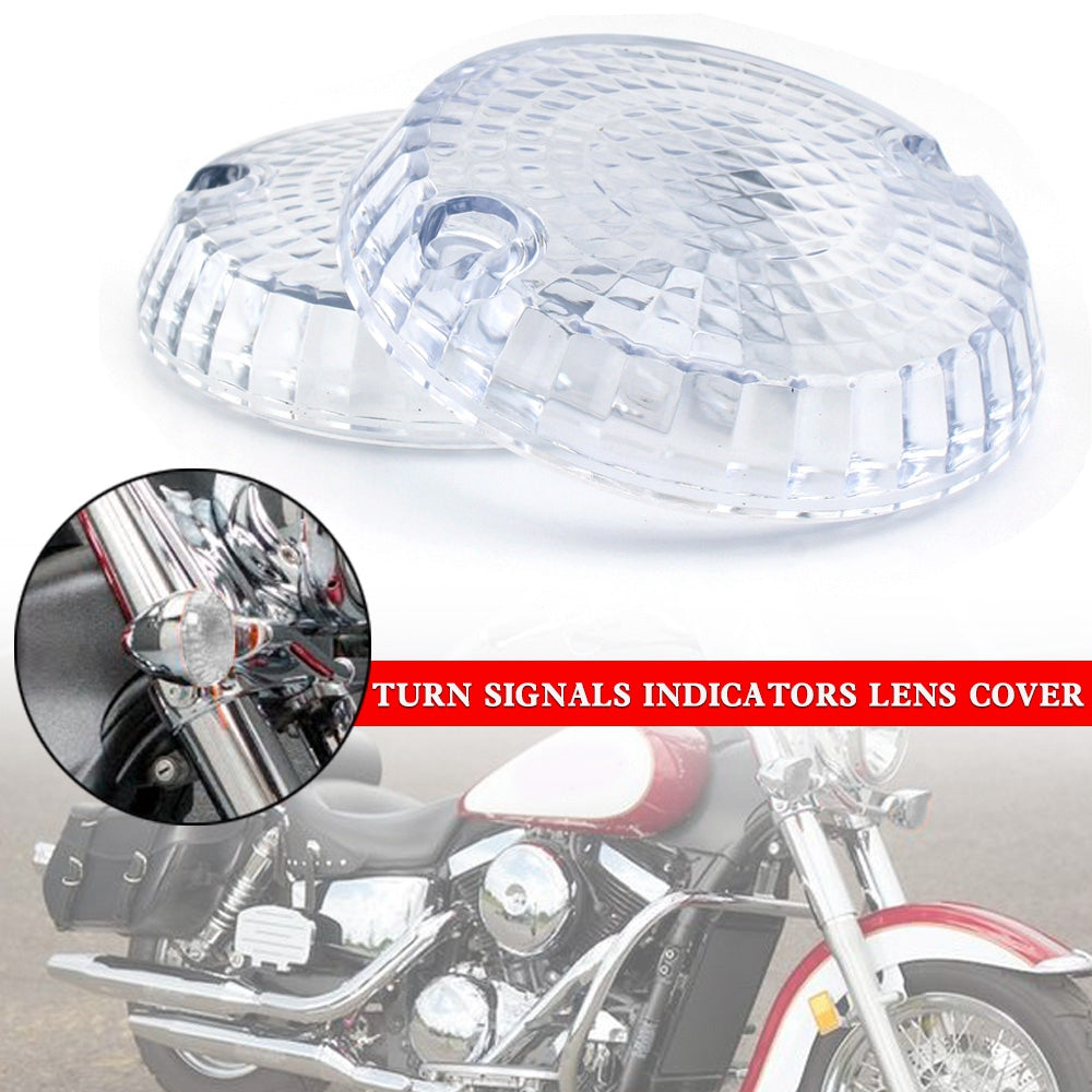 Yamaha Kawasaki Vulcan 1500 VN Turn Signals Indicators Lens Cover Champoo