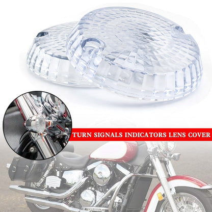 Yamaha Kawasaki Vulcan 1500 VN Turn Signals Indicators Lens Cover Champoo