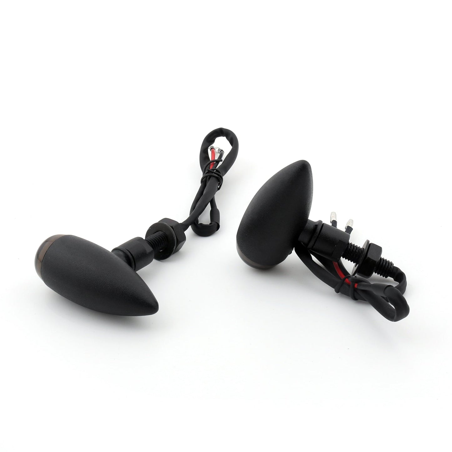Harley Motorcycle Custom Bike Cruiser Bobber Chopper Bullet Turn Signal Light Fit Black Champoo