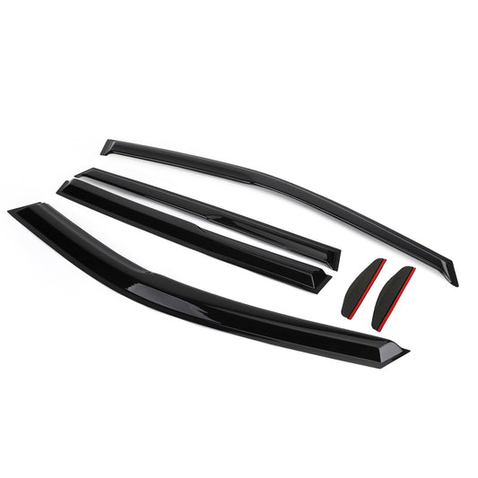 6PCS Side Window Rain Guards Sun Visor Deflectors For Hyundai Accent Sedan 2012-2017