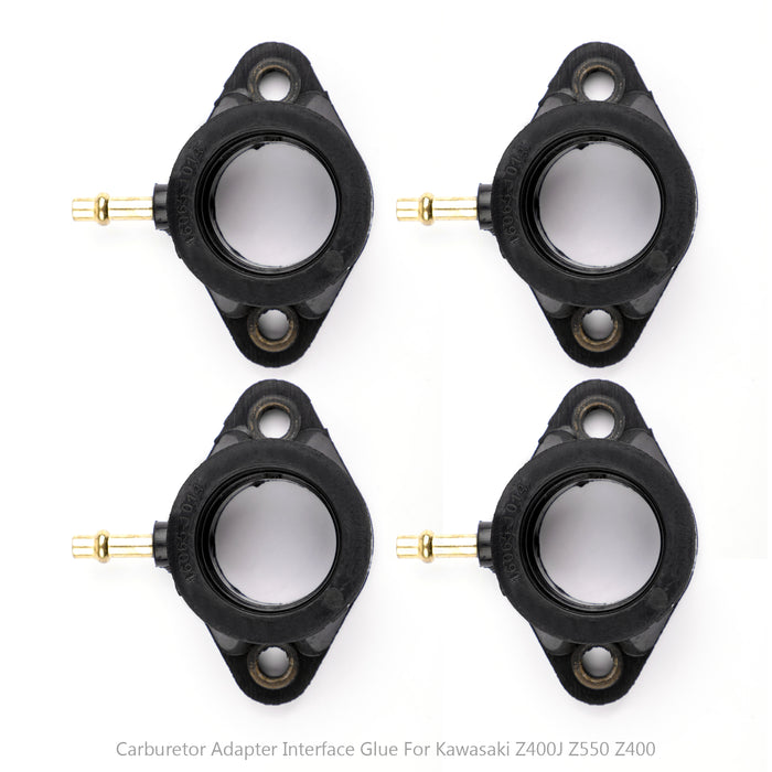 1980-1982 Kawasaki Z550C Ltd KZ550C 4pcs 16065-1014 Carb Intake Manifold Boots