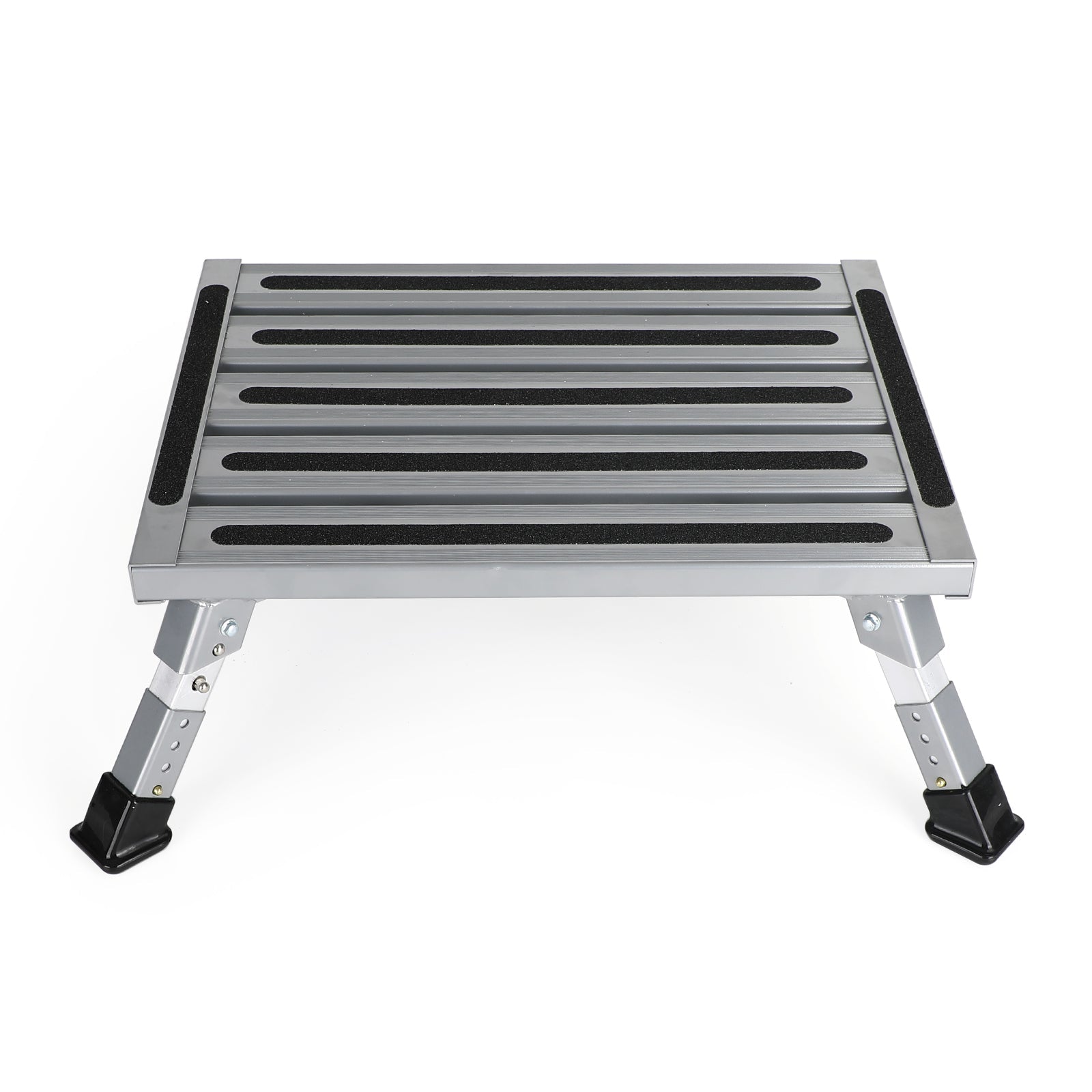 Folding Aluminum Platform RV Step Stool Trailer Camper Working Ladder ...