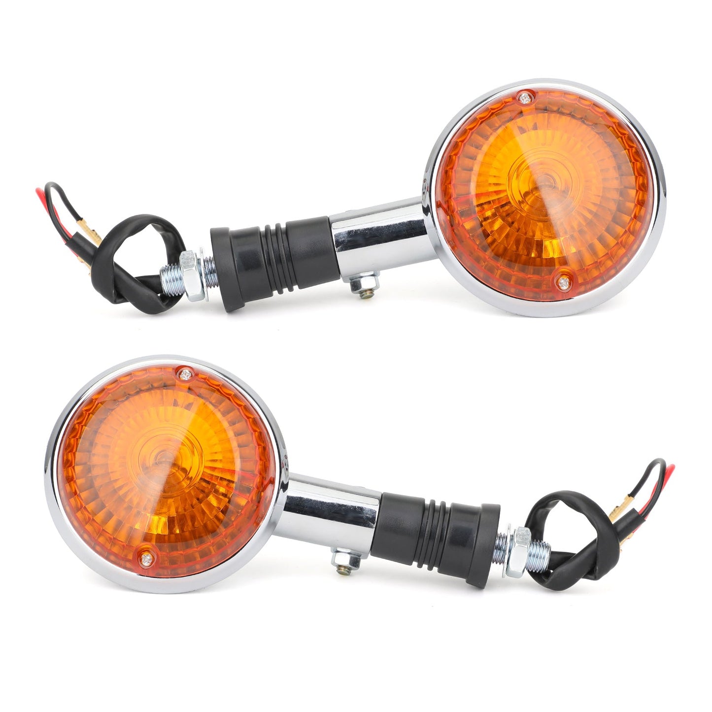 Turn Indicator Signal Fit For Yamaha XV750 VIRAGO 86-98 XV1100 89-99 XV250 94-12 Amber Champoo