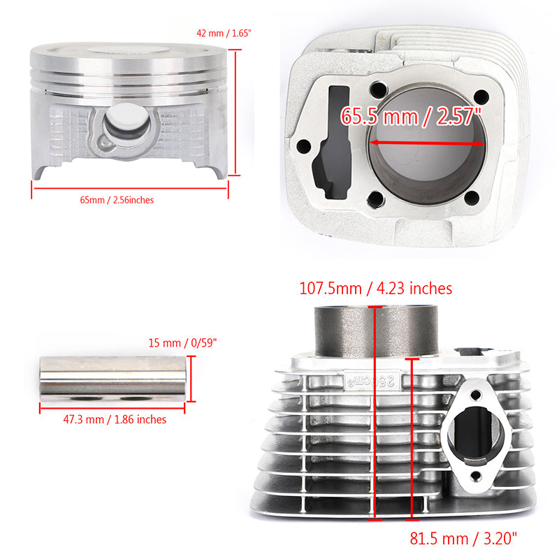 Cylinder Piston Rings Gaskets Kit Fit For Honda CRF230M 2009 CRF230L 2008-2009 XR230 2003-2008