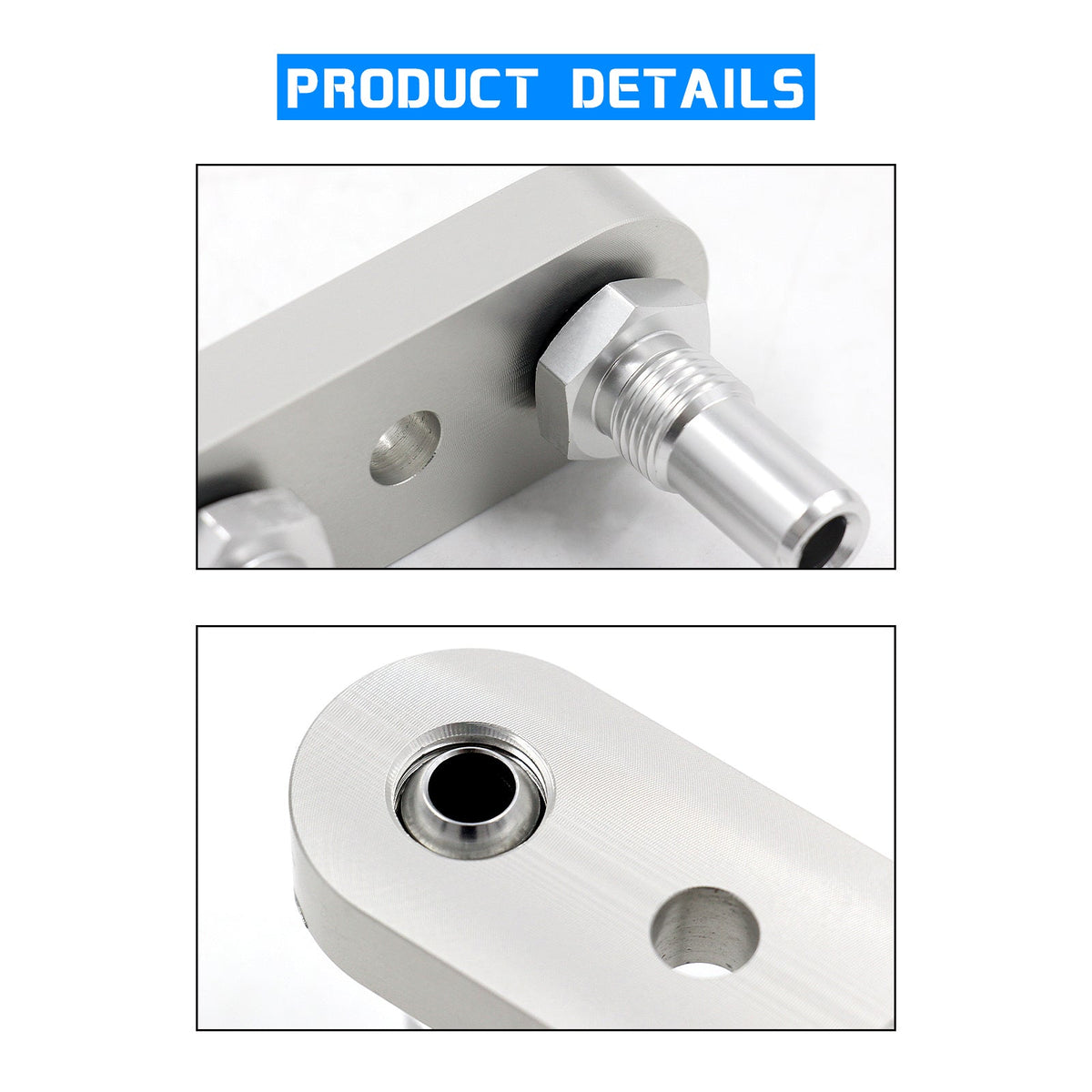 Cooler Line Adapter Plate 6AN Fittings Seal For 6L80E 6L90E 8L90E Transmission