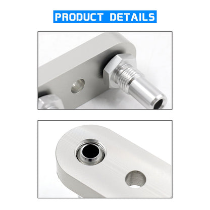 Cooler Line Adapter Plate 6AN Fittings Seal For 6L80E 6L90E 8L90E Transmission