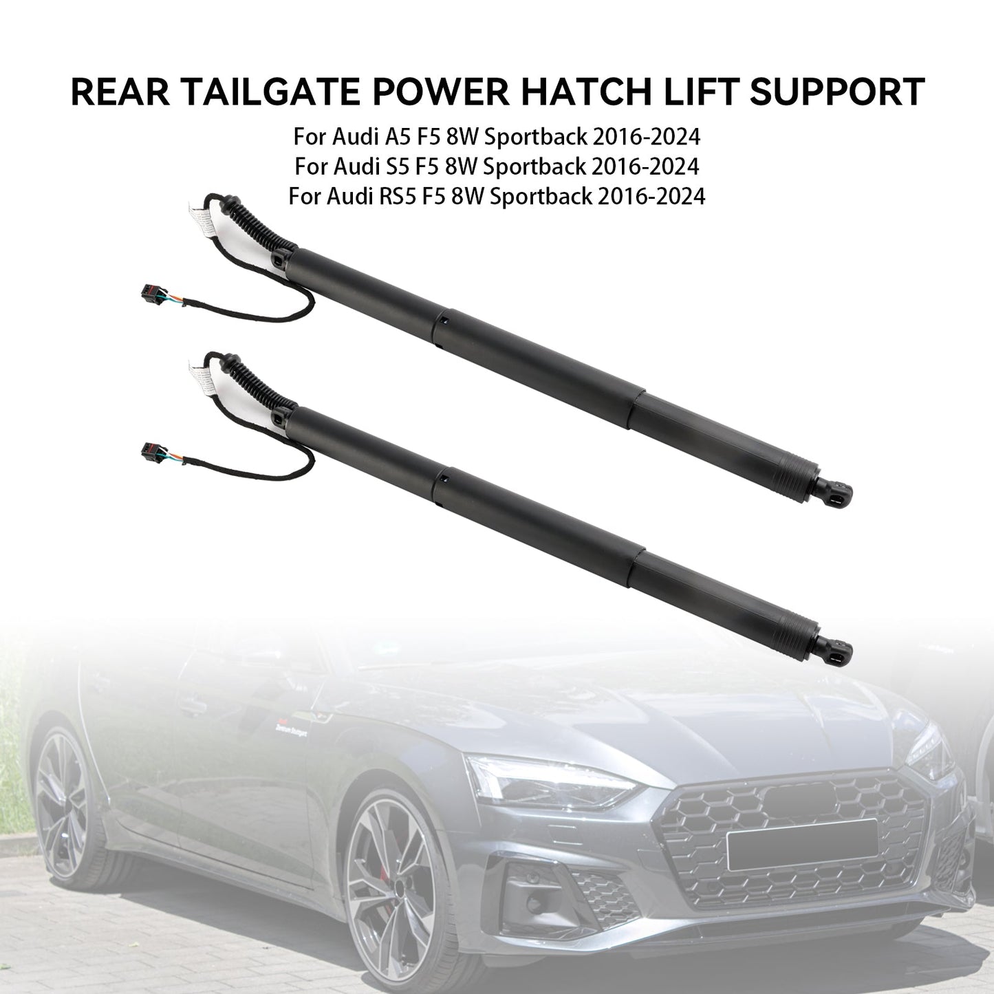 2016-2024 Audi A5 S5 RS5 Sportback 2Pcs Electric Tailgate Lift 8W8827851 8W8959107