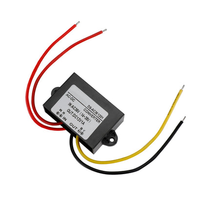 Waterproof AC-DC Converter AC 36V Step Down to DC12V Power Supply Module 1A, 1A No Connector