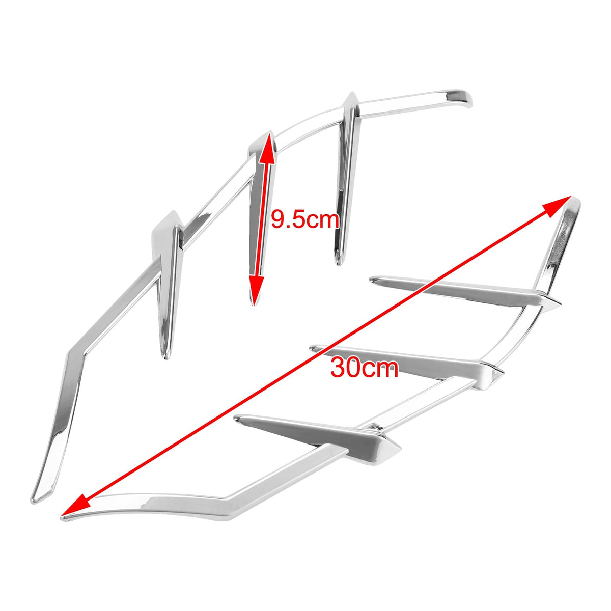 Chrome Mid-Frame Air Deflectors Trims For Road Street Electra Glide 2009-2023