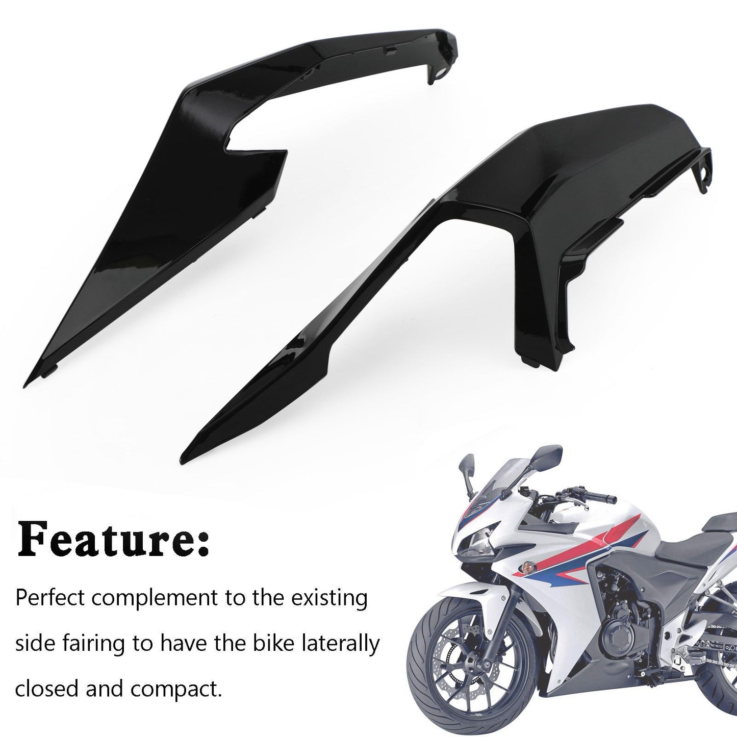 Rear Upper Tail Side Cover Fairing Cowl For Honda CBR500R 2019-2021