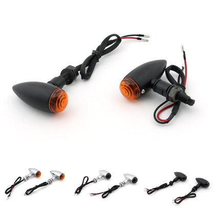 Harley Softail Dyna Sportster V-Rod 2Pcs Bullet Turn Signal Light Champoo
