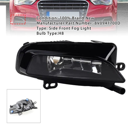 2012-2016 Audi A3 8V Rs3 S3 1 Pcs Front Left Fog Light Lamps With Bulbs 8V0941700D