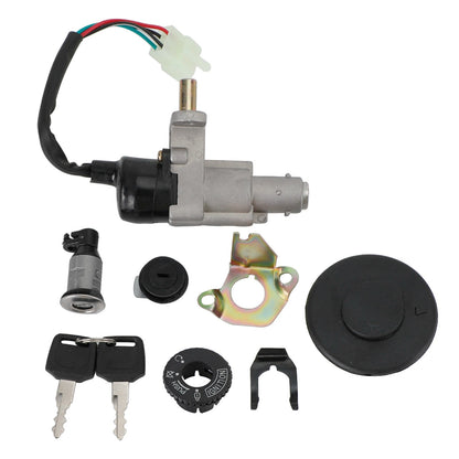 GY6 50 70 90 110 125 150 CC Scooters Ignition Key Switch Tank Cap Seat Lock Set