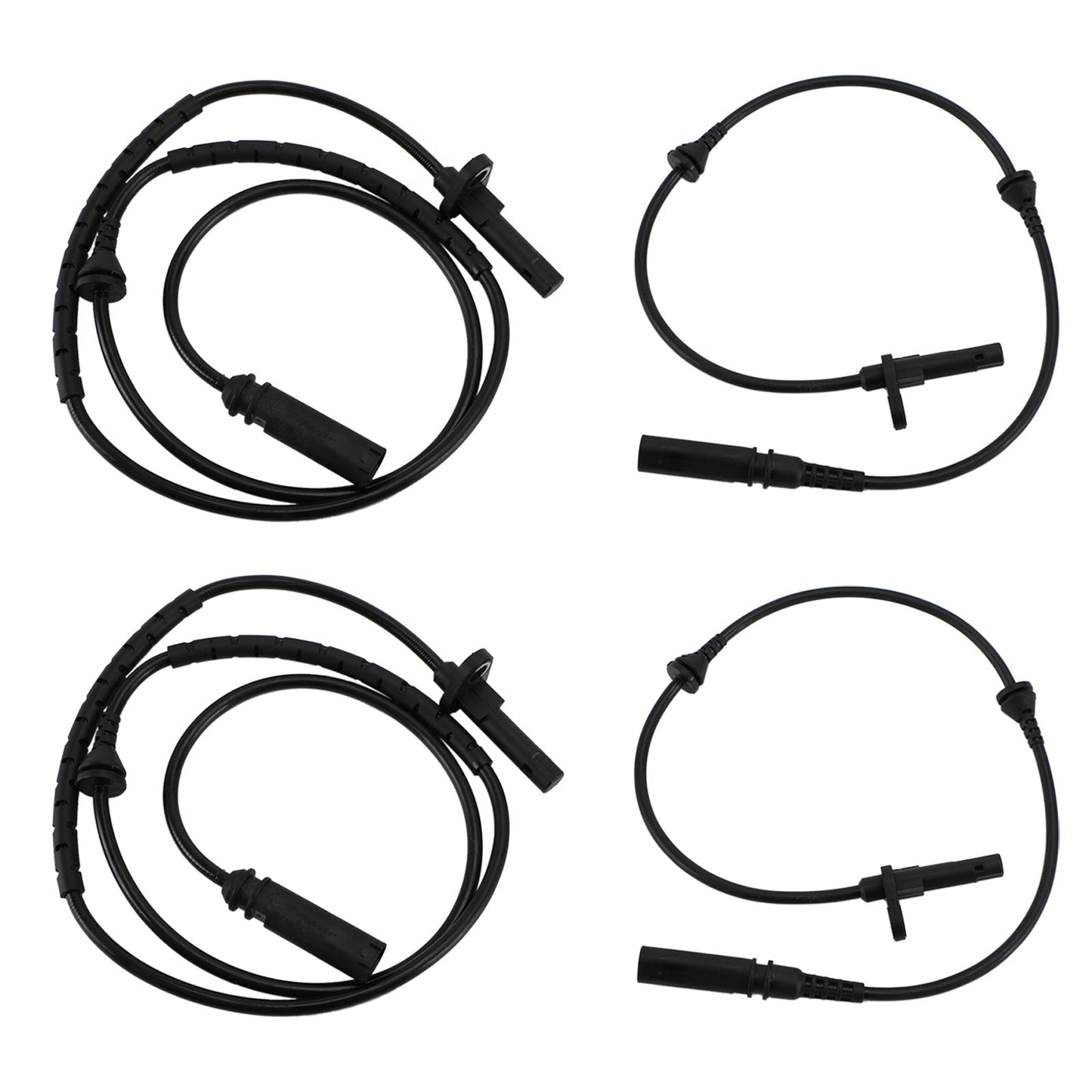 BMW X5 X6 4pcs Front and Rear L&R ABS Speed Sensor 34526771776 34526771777